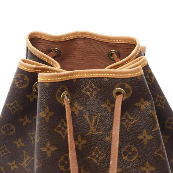 LOUIS VUITTON Brown Monogram Leather Backpack - Picture 7 of 11